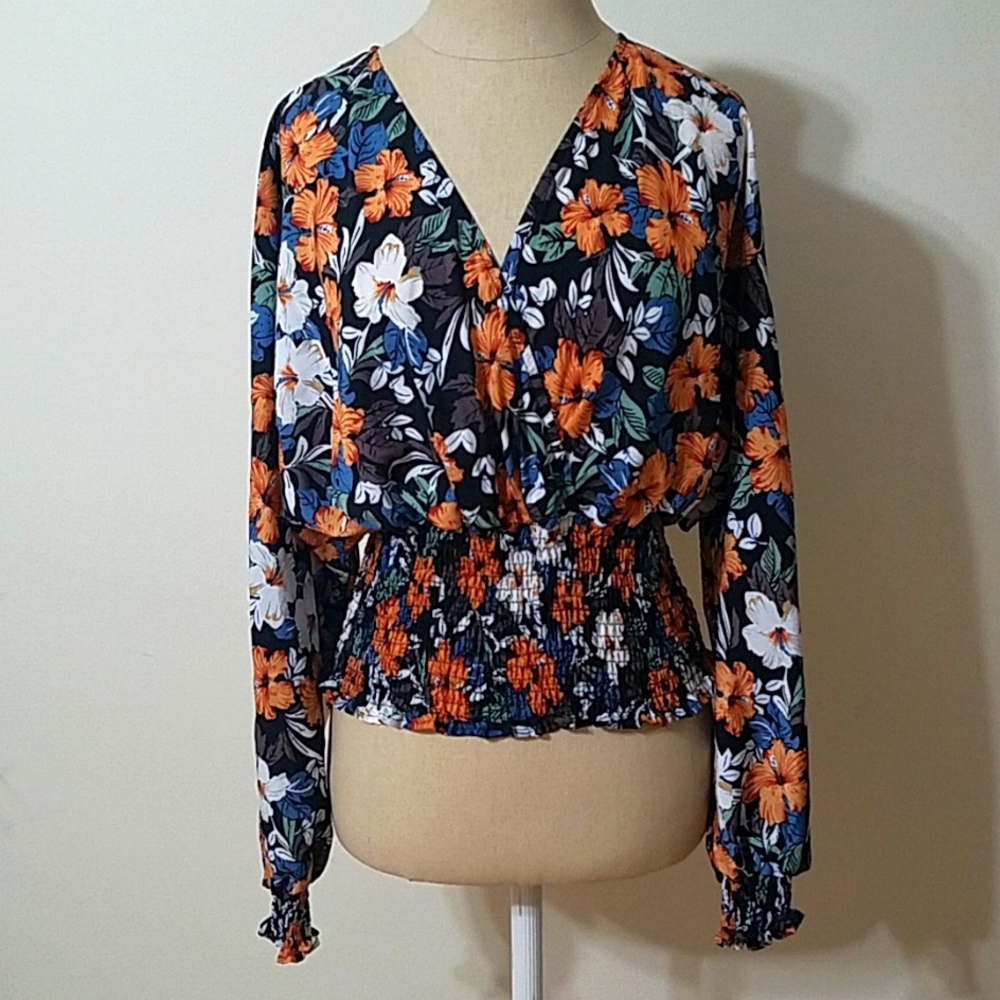 New. No tags. Floral Blouse